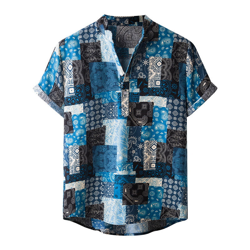 Men’s Bamboo And Linen Shirt - 6Style / S