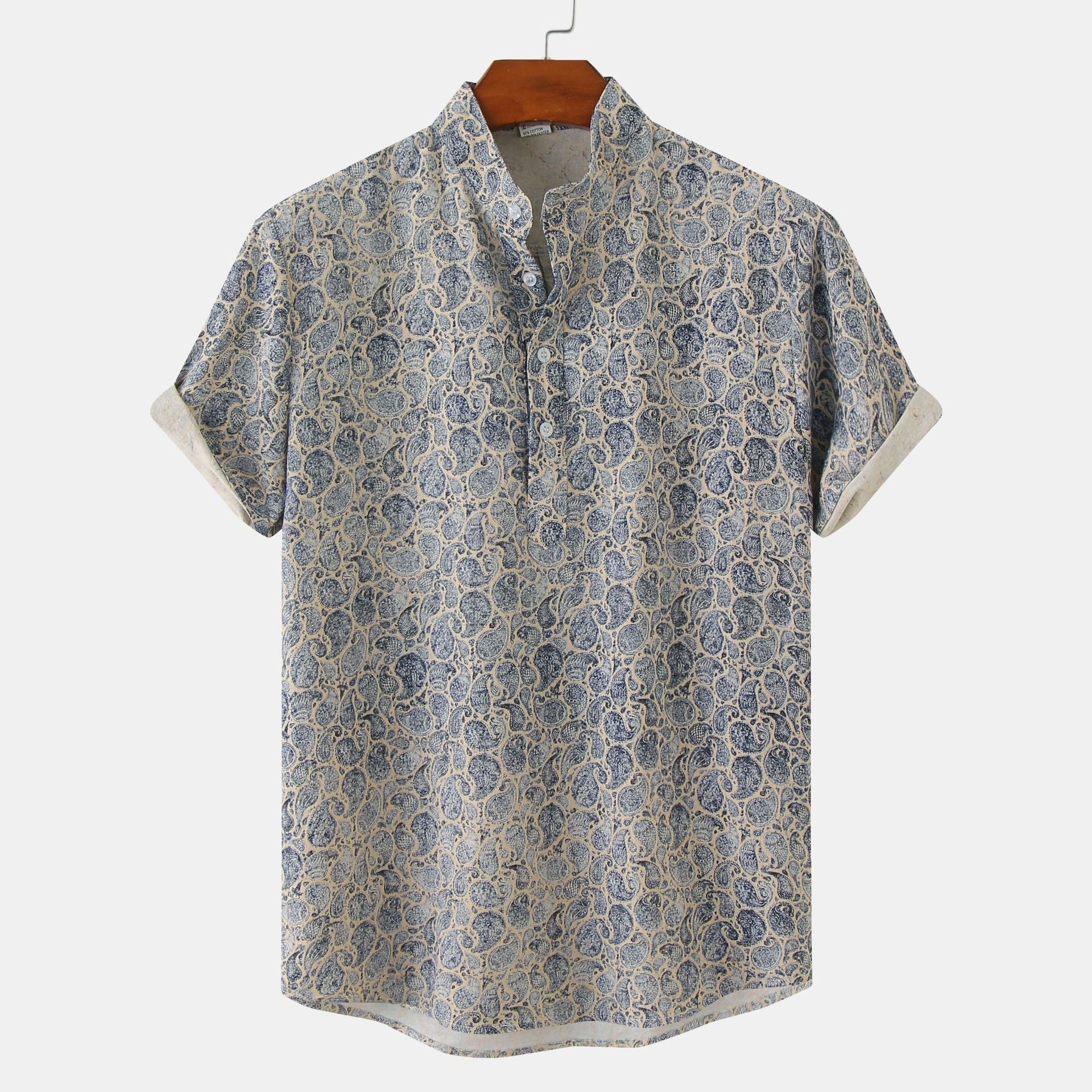 Men’s Bamboo And Linen Shirt - 8Style / S