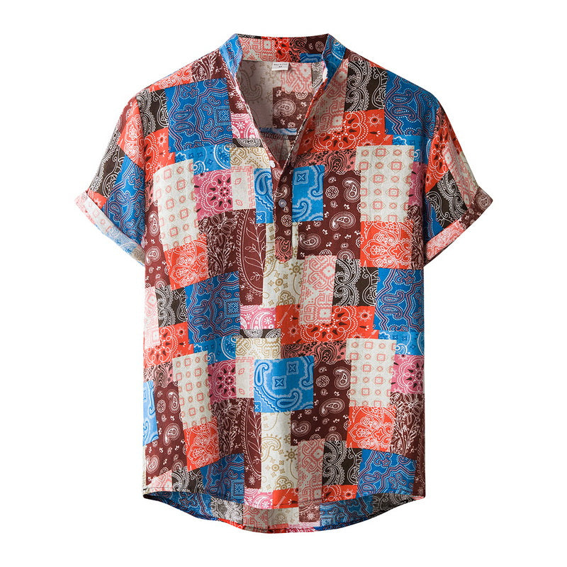Men’s Bamboo And Linen Shirt - 8Style / S