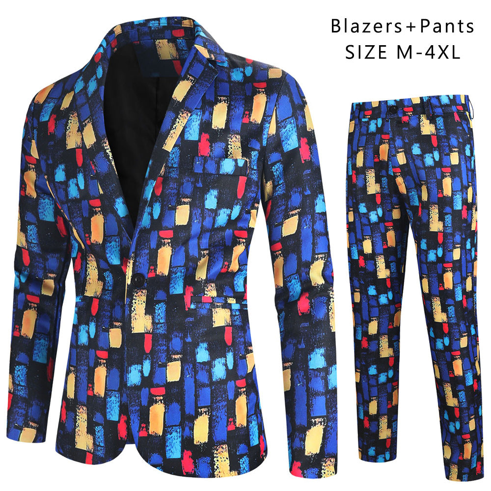 Digital New Print Leisure Suits For Men Two-piece Set - 2TZXX161 Style / M