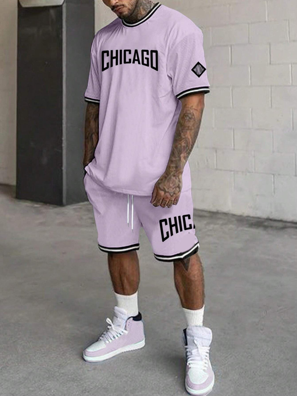 Short-sleeved T-shirt Suit Men’s Summer New Fashion Trendy - G23P1630 / S