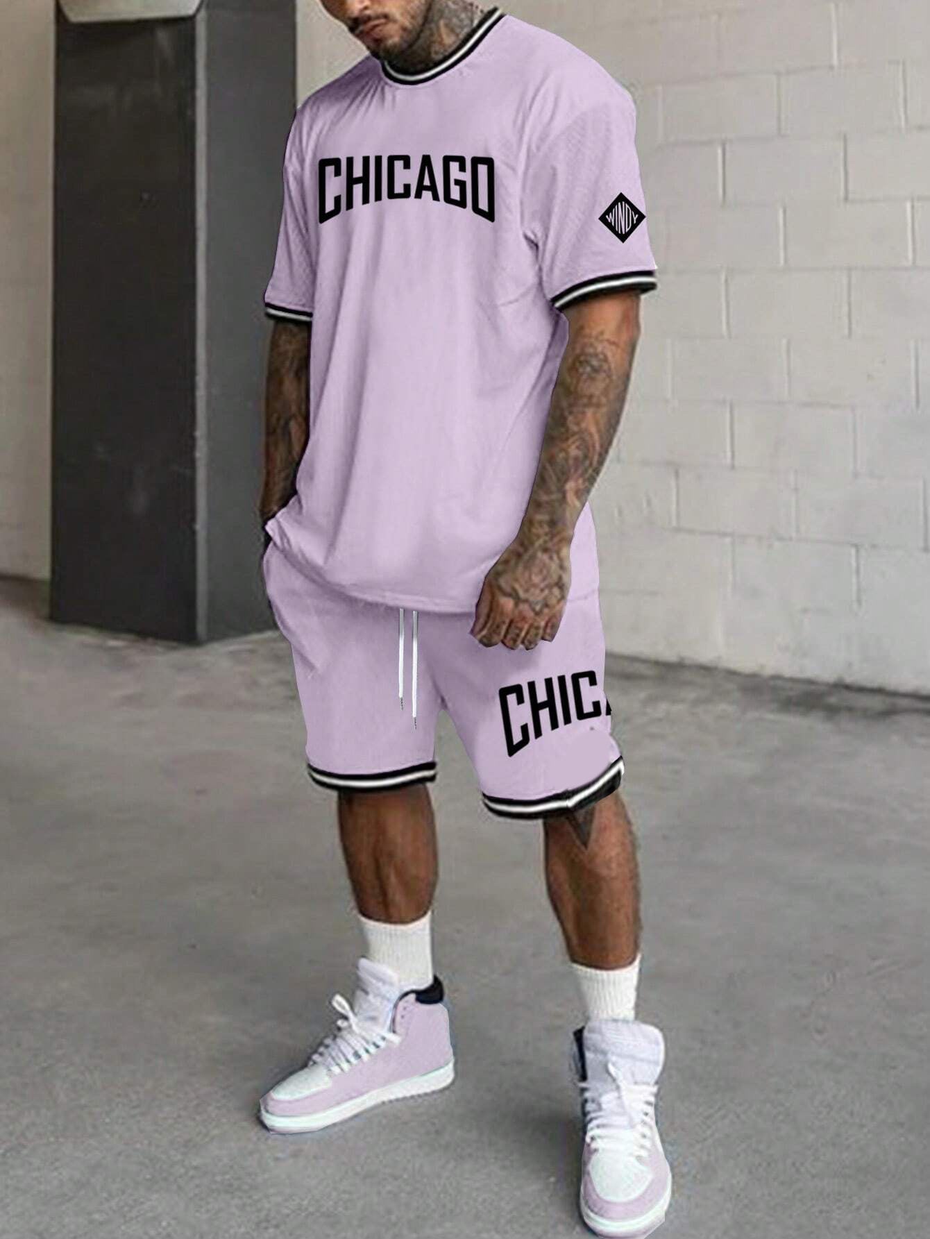 Short-sleeved T-shirt Suit Men’s Summer New Fashion Trendy - G23P1630 / S