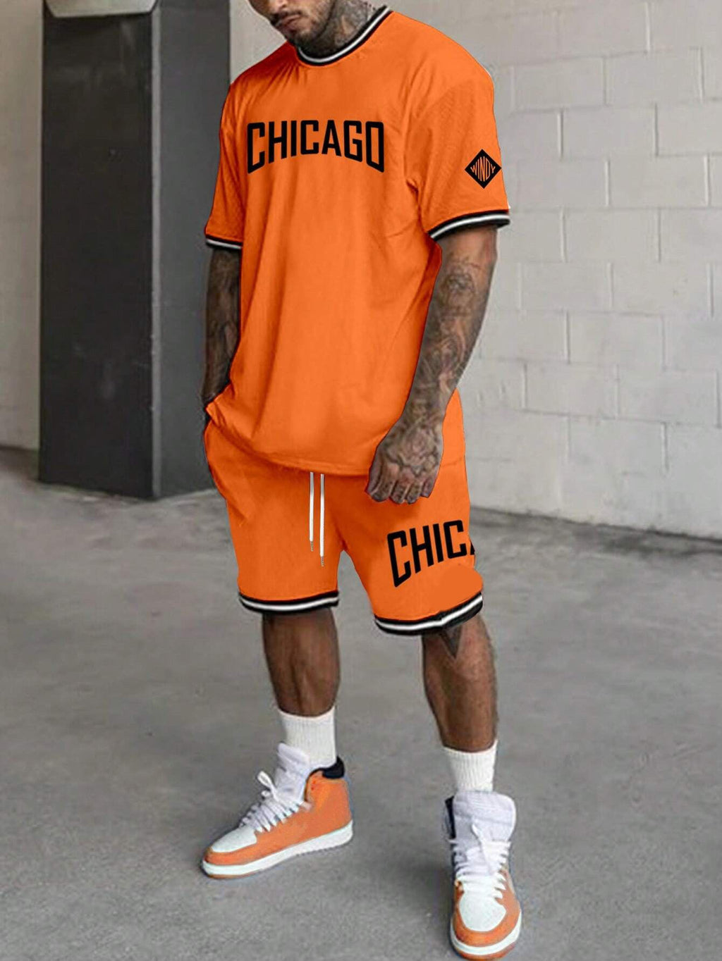 Short-sleeved T-shirt Suit Men’s Summer New Fashion Trendy - G23P1628 / S