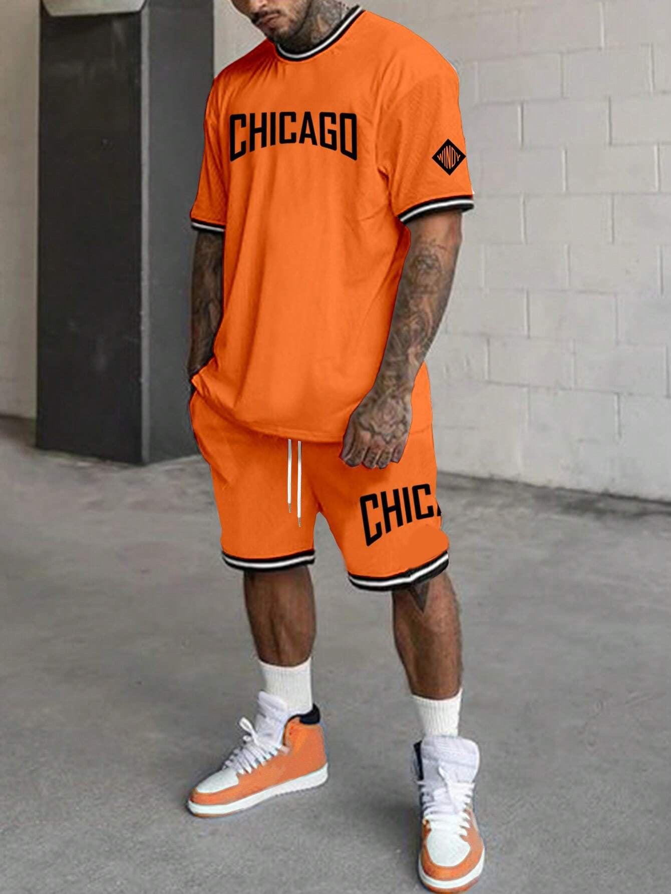 Short-sleeved T-shirt Suit Men’s Summer New Fashion Trendy - G23P1628 / S
