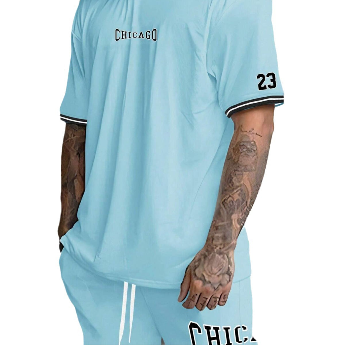 Short-sleeved T-shirt Suit Men’s Summer New Fashion Trendy