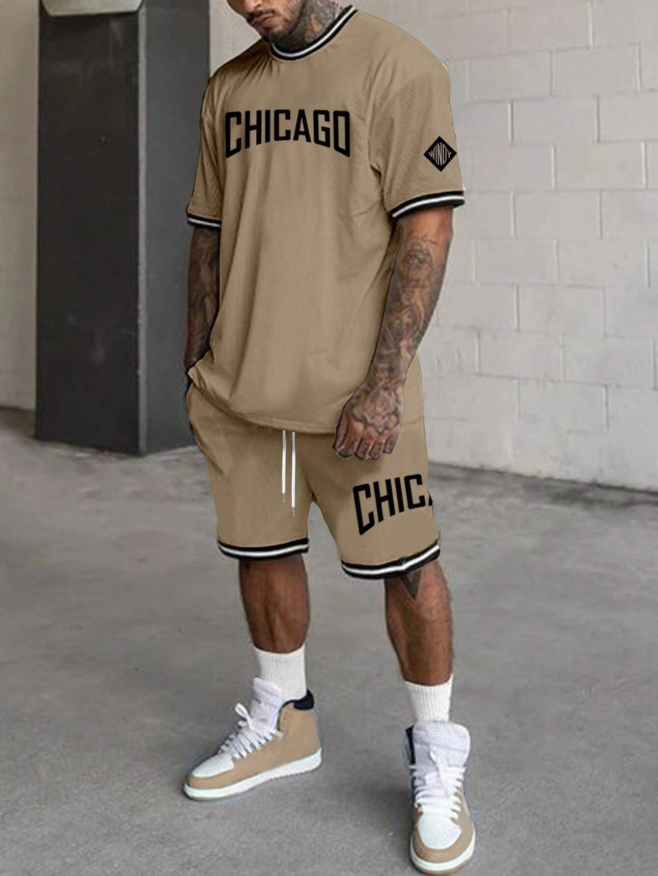 Short-sleeved T-shirt Suit Men’s Summer New Fashion Trendy - G23P1631 / S