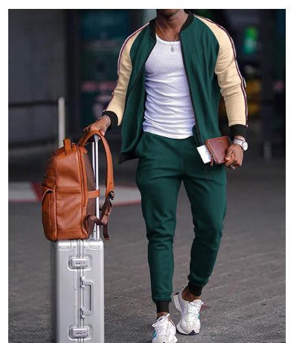 Sports Casual Sweater And Pants Zipper Set - 15style / 2XL