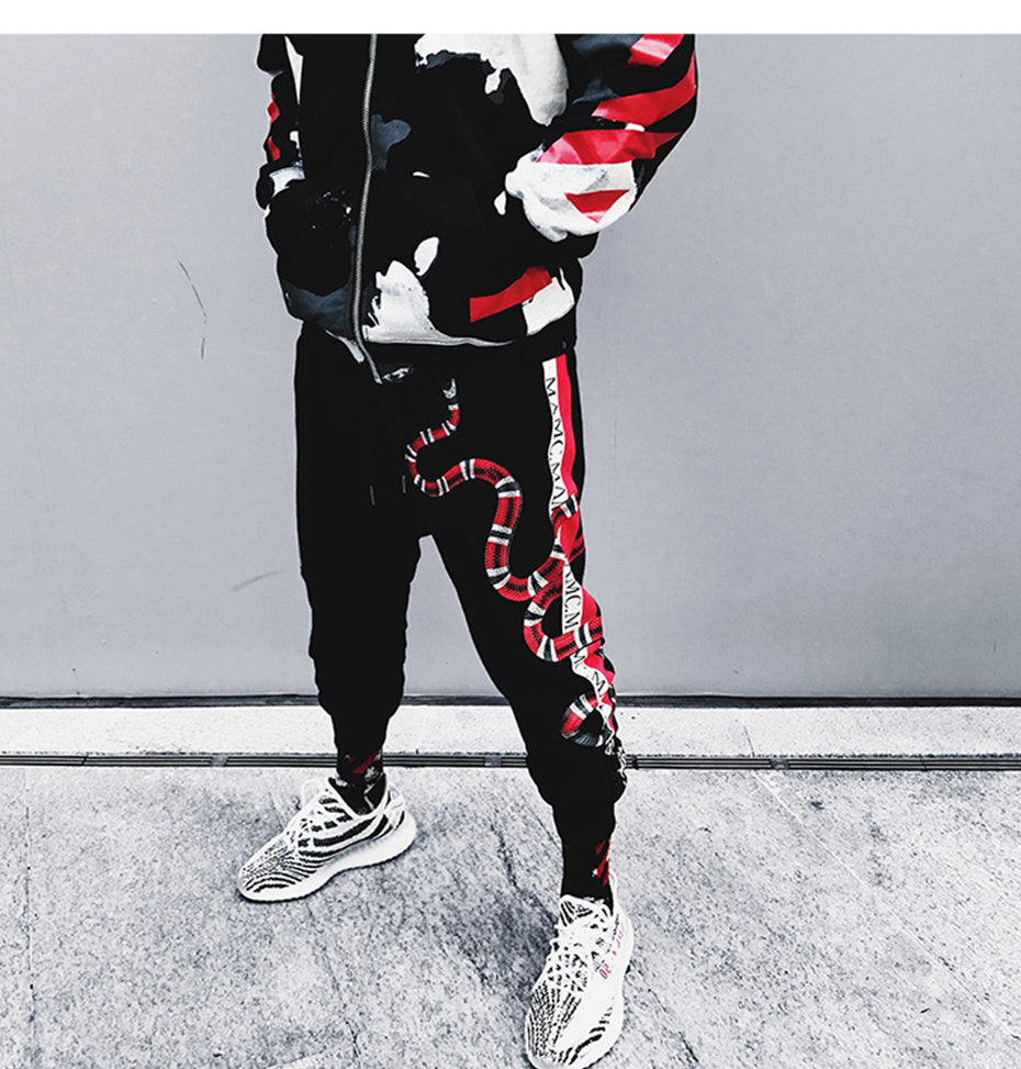 Sports Running Casual School Uniform Pants - Black / M