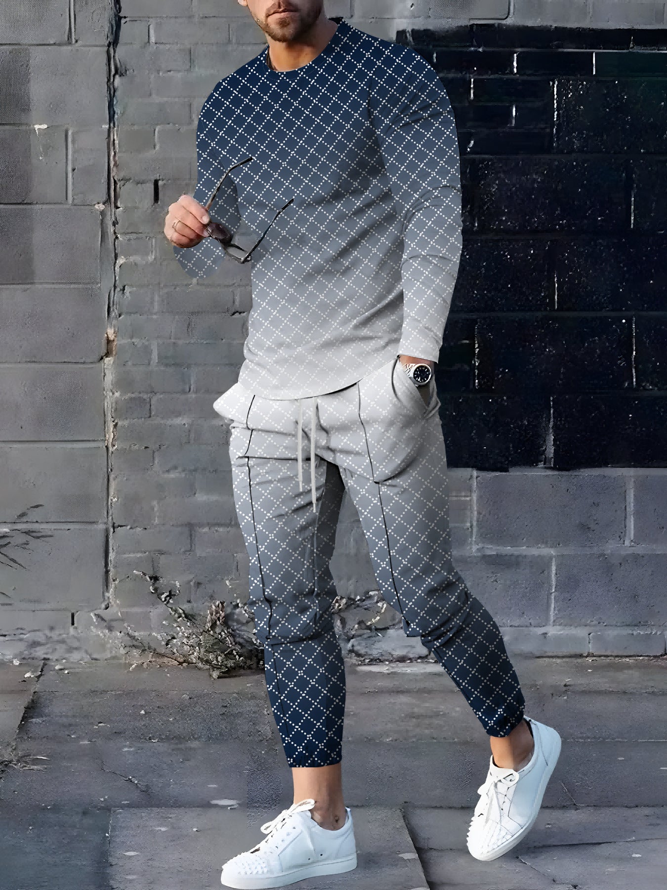 In Stock Wear Sports And Leisure Suit Printed T-shirt Length - 2023942 / S