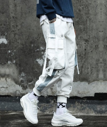 Trendy Tide Brand Spring Loose Summer Thin Overalls Men - 9922white / S
