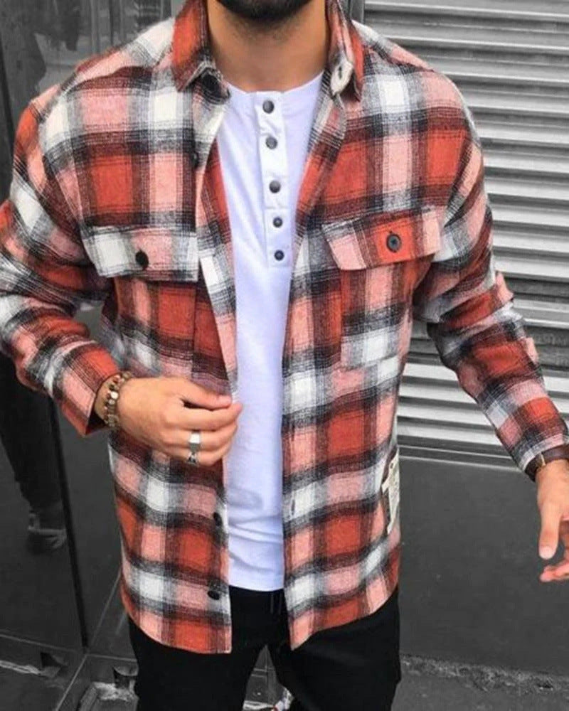 Men’s Color Matching 3D Digital Printed T-shirt - Y007 / S