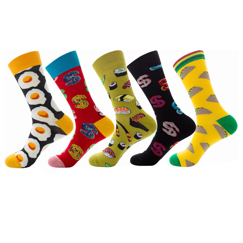 Men’s And Women’s Fashion Animal Jacquard Socks - AF081 / One size / 5Pair