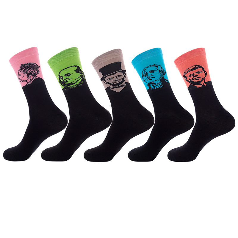 Men’s And Women’s Fashion Animal Jacquard Socks - AF0811 / One size / 5Pair