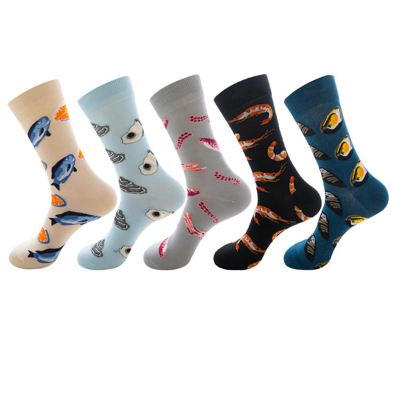Men’s And Women’s Fashion Animal Jacquard Socks - AF0815 / One size / 5Pair