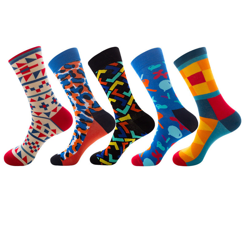 Men’s And Women’s Fashion Animal Jacquard Socks - AF0820 / One size / 5Pair