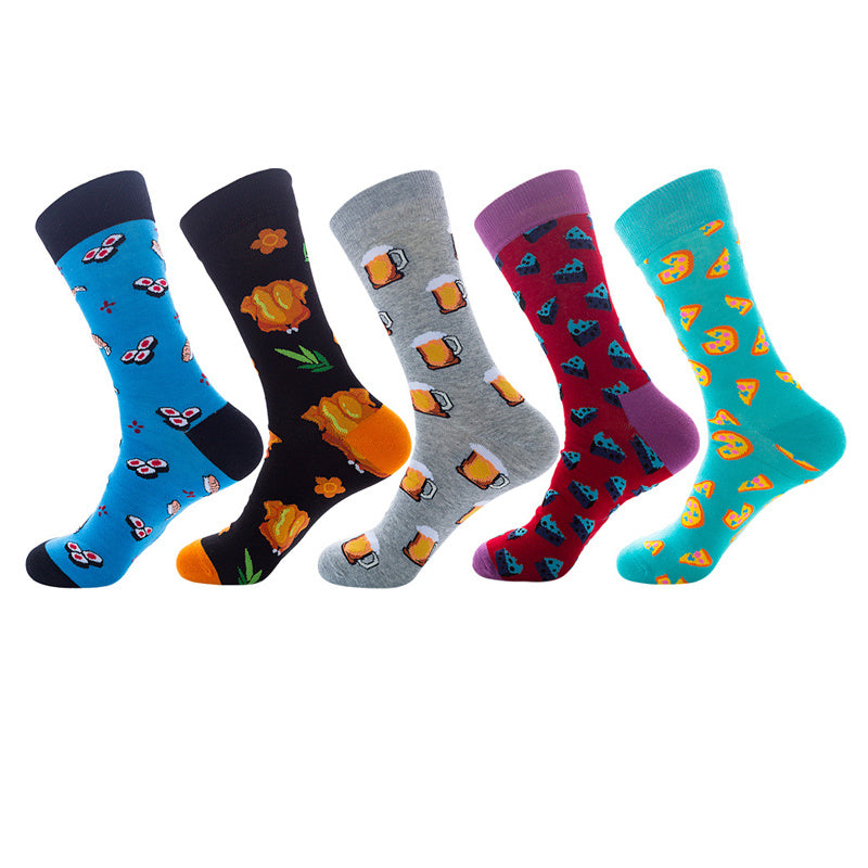 Men’s And Women’s Fashion Animal Jacquard Socks - AF0821 / One size / 5Pair