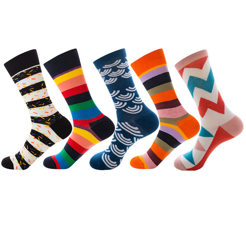 Men’s And Women’s Fashion Animal Jacquard Socks - AF085 / One size / 5Pair