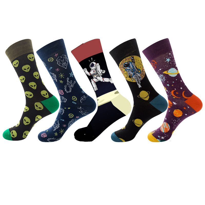 Men’s And Women’s Fashion Animal Jacquard Socks - AF088 / One size / 5Pair
