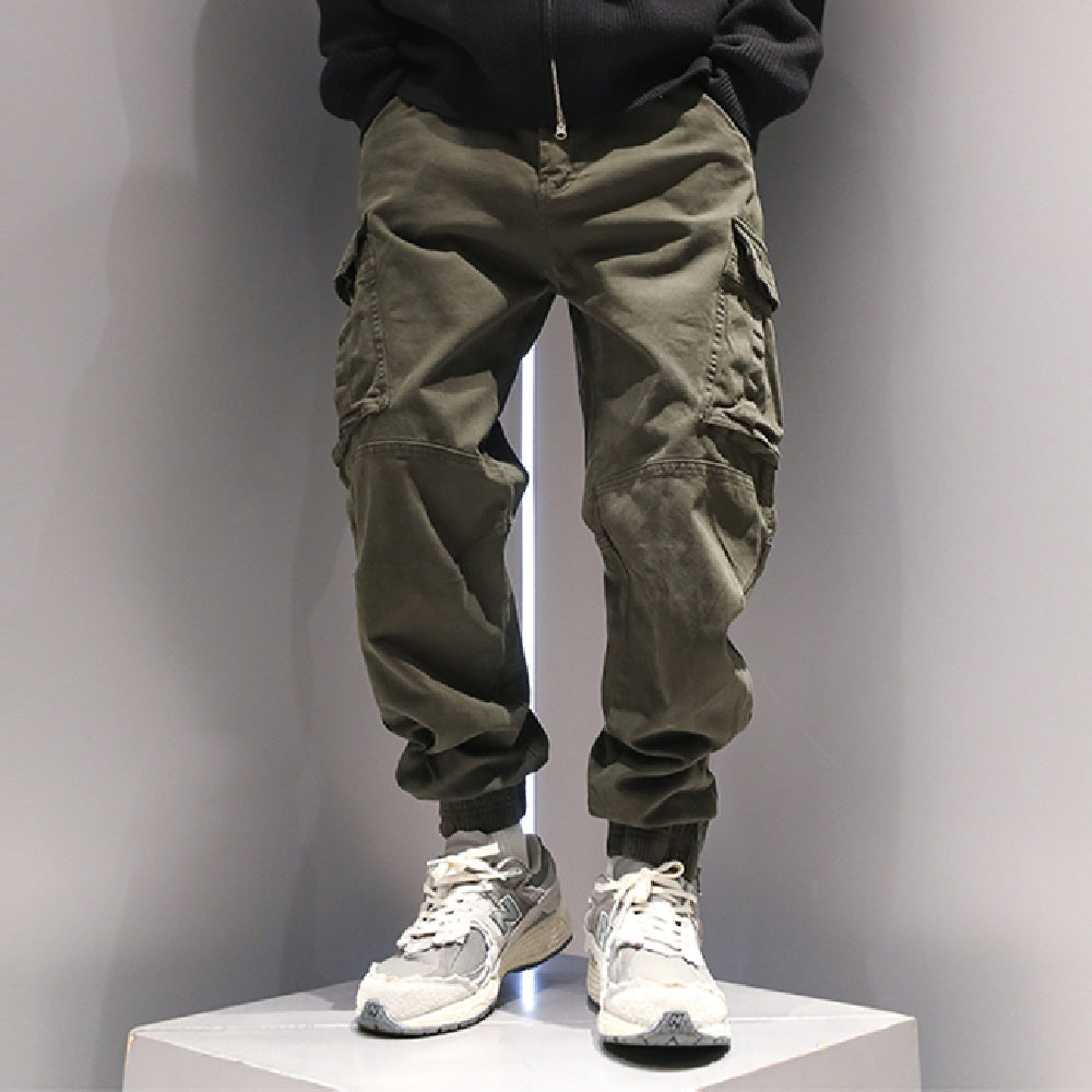 Foot Binding Zipper Design Niche Casual Pants