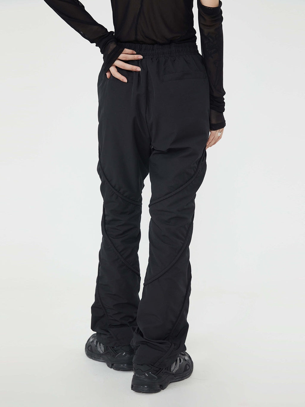Men’s Pleated Straight Tube Loose Street High Street Sports Casual Pants