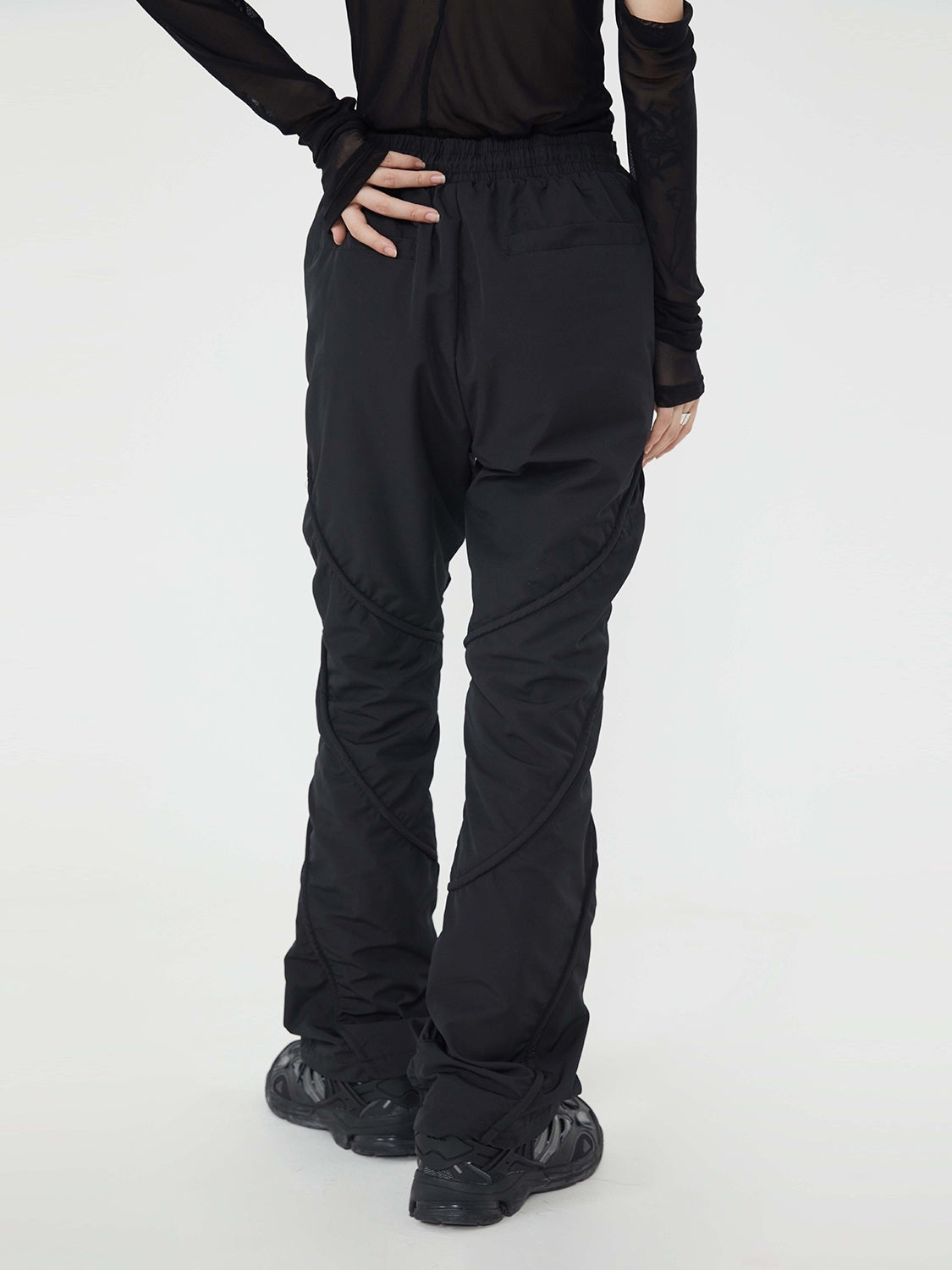 Men’s Pleated Straight Tube Loose Street High Street Sports Casual Pants