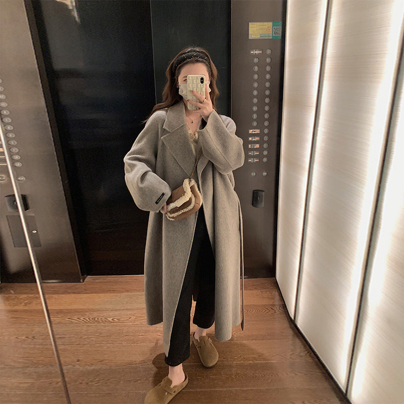 Fashion Women’s New Autumn And Winter Woolen Coat - Mocha Color / XS