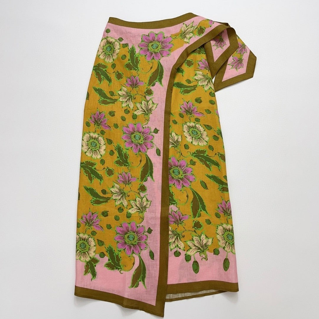 Vacation Chrysanthemum Everything Long Half Skirt - Half skirt / S