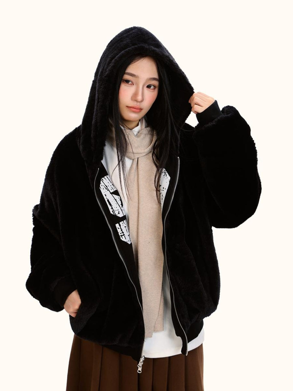 Loose Double-sided Wear Velvet Padded Thickened Sweater