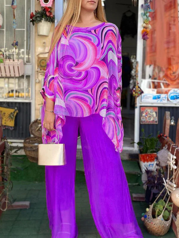 Vibrant Chiffon Luxury Clothing for Men and Women - Purple / S