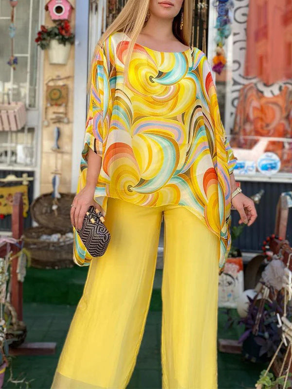 Vibrant Chiffon Luxury Clothing for Men and Women - Yellow / S