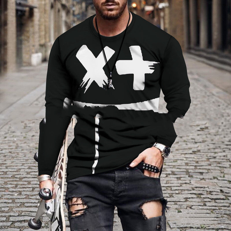 Color Block Printed Tops For Men - 3 Style / XXS