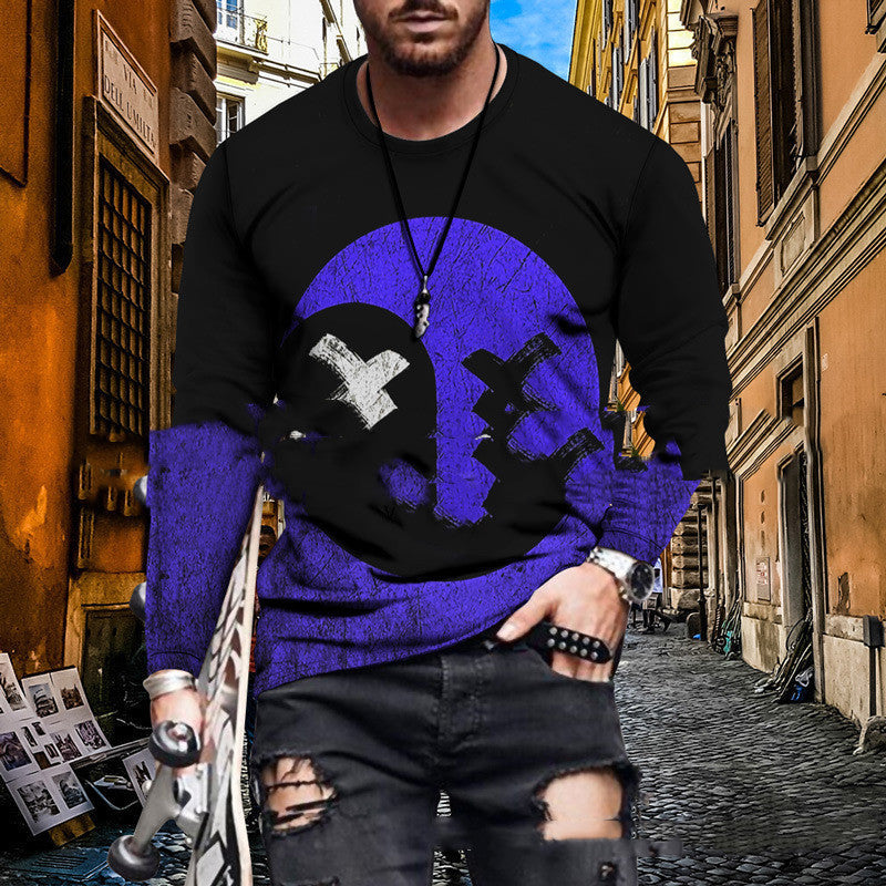 Color Block Printed Tops For Men - 5 Style / XXS