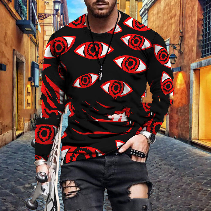 Color Block Printed Tops For Men - 7 Style / XXS