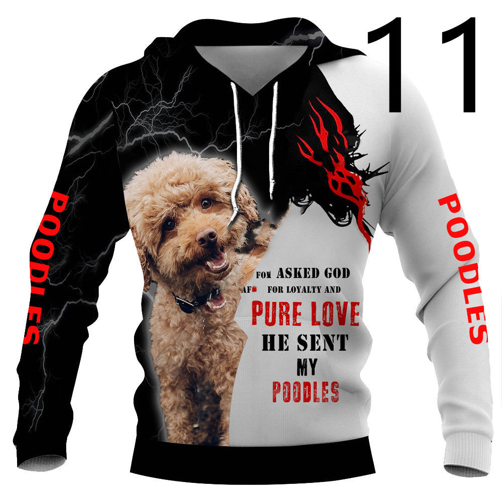 Thin 3D Digital Printing Hooded Sweatshirt - 11 Style / XS