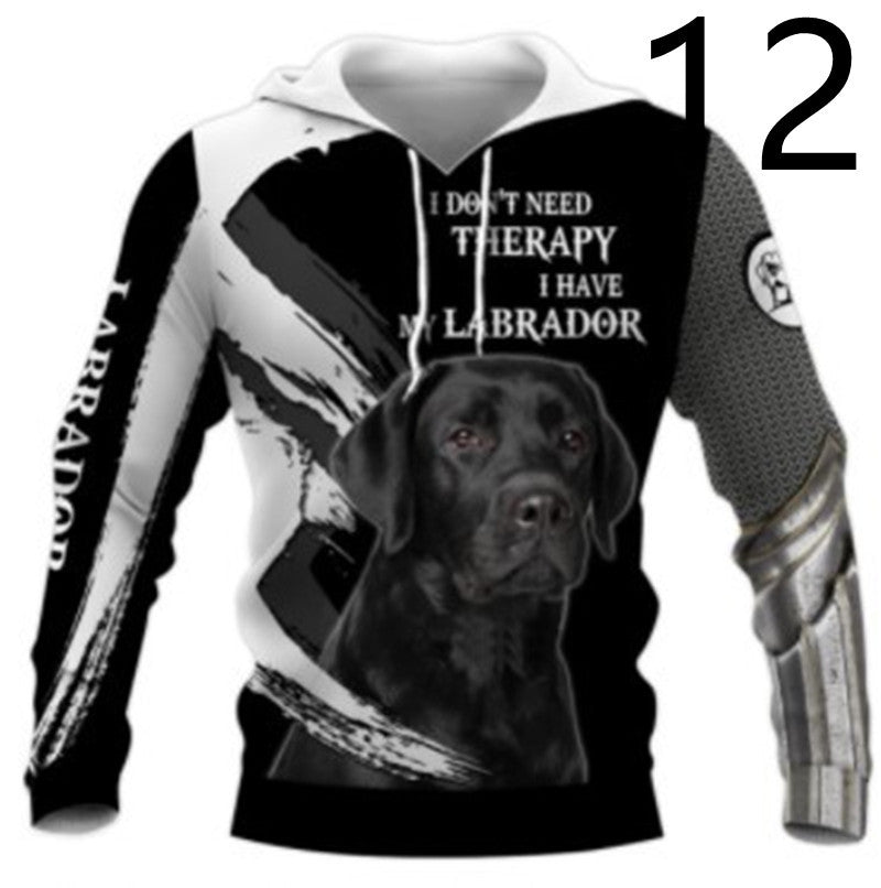Thin 3D Digital Printing Hooded Sweatshirt - 12 Style / XS