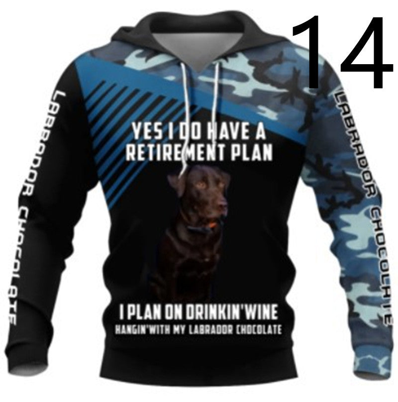 Thin 3D Digital Printing Hooded Sweatshirt - 14 Style / XS