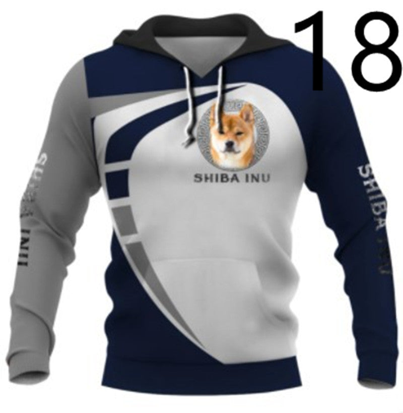 Thin 3D Digital Printing Hooded Sweatshirt - 18 Style / XS