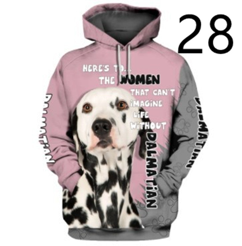 Thin 3D Digital Printing Hooded Sweatshirt