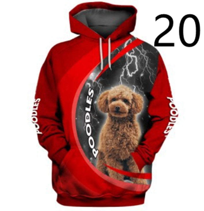 Thin 3D Digital Printing Hooded Sweatshirt