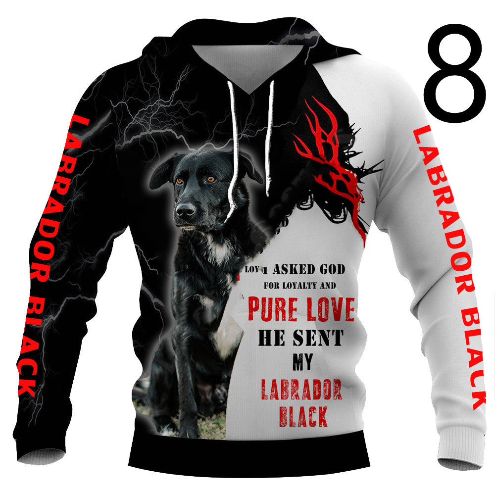Thin 3D Digital Printing Hooded Sweatshirt