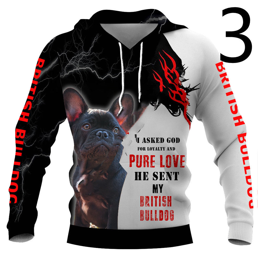 Thin 3D Digital Printing Hooded Sweatshirt