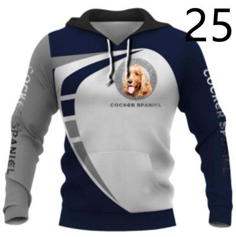 Thin 3D Digital Printing Hooded Sweatshirt