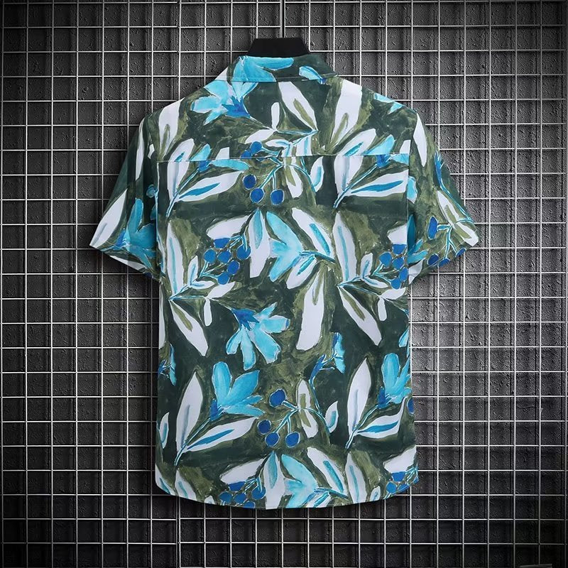 Men’s Summer Niche Design Loose Plus Size Casual Shirt