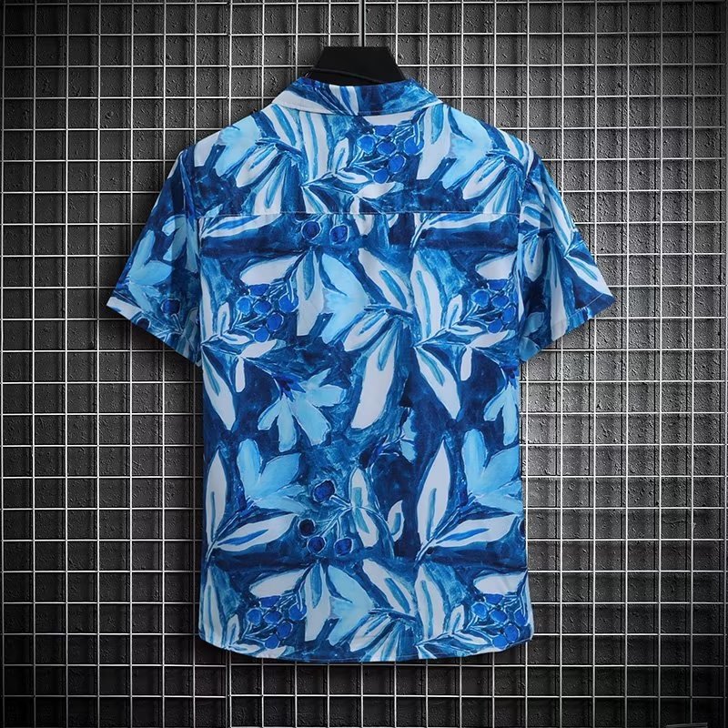 Men’s Summer Niche Design Loose Plus Size Casual Shirt
