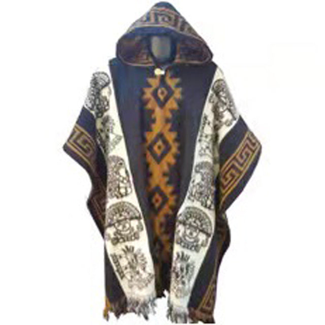 Vintage Ethnic Print Jumper Men’s Hoodie - 2 Style / S