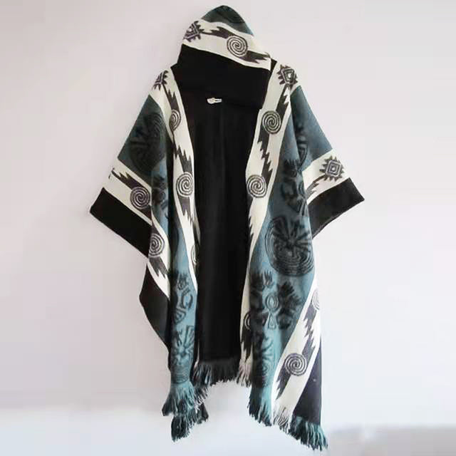 Vintage Ethnic Print Jumper Men’s Hoodie - 5 Style / S