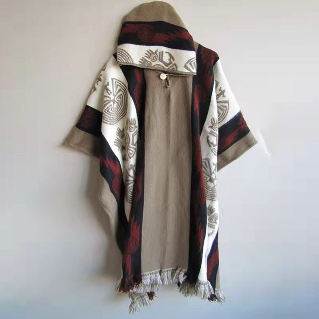 Vintage Ethnic Print Jumper Men’s Hoodie - 6 Style / S
