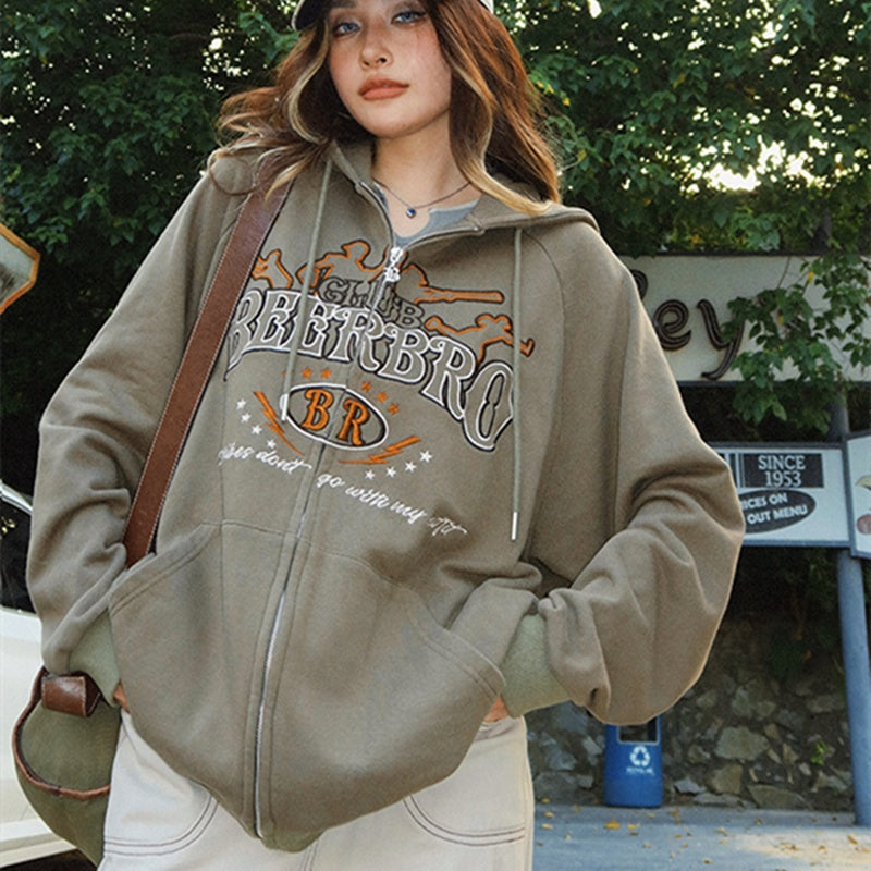 Women’s Thin Vintage Hooded Sweatshirt - Green / S