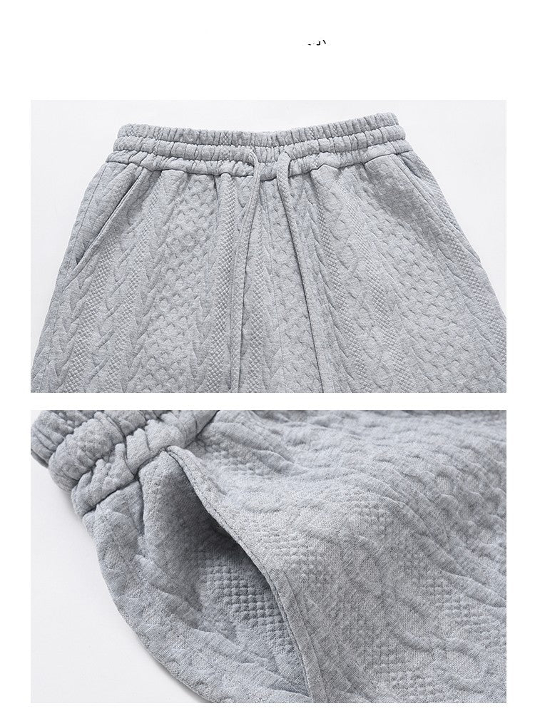 Vintage Loose Knitted Guards Shorts