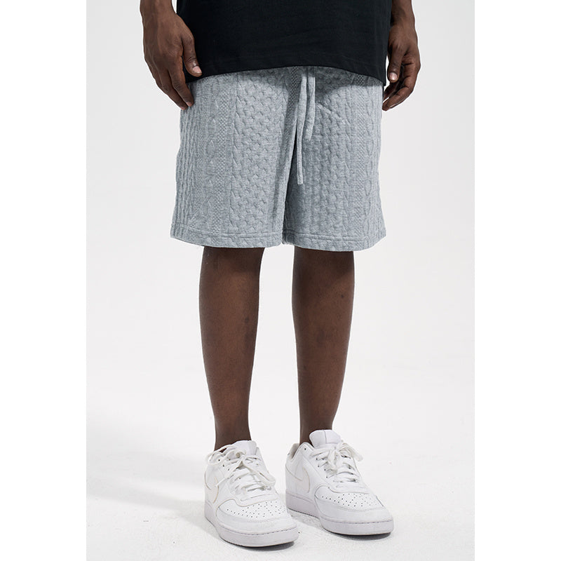 Vintage Loose Knitted Guards Shorts